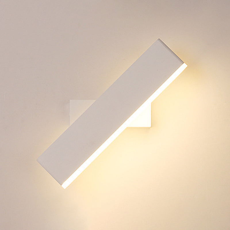 Modern Rotatable Wall Mount Light Simple Wall Sconce Light with Acrylic Shade for Bedroom