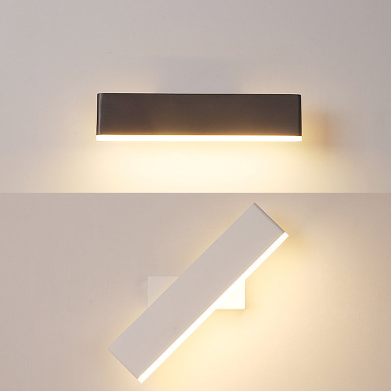 Modern Rotatable Wall Mount Light Simple Wall Sconce Light with Acrylic Shade for Bedroom