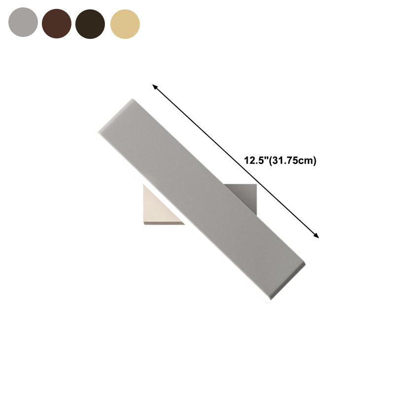 Modern Rotatable Wall Mount Light Simple Wall Sconce Light with Acrylic Shade for Bedroom