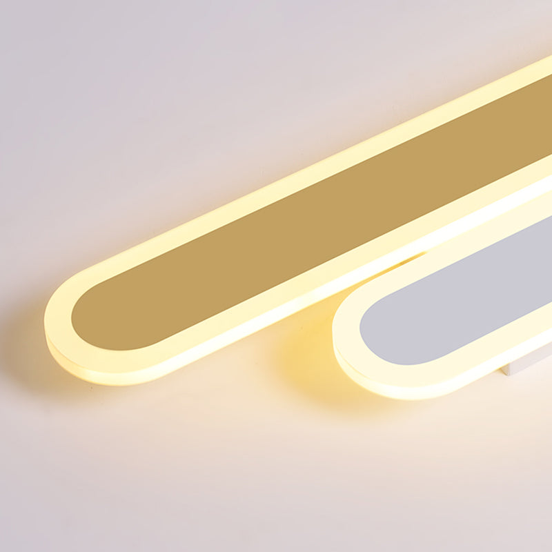 Modern Style Wall Mount Light LED Wall Sconce Light with Acrylic Shade for Bedroom