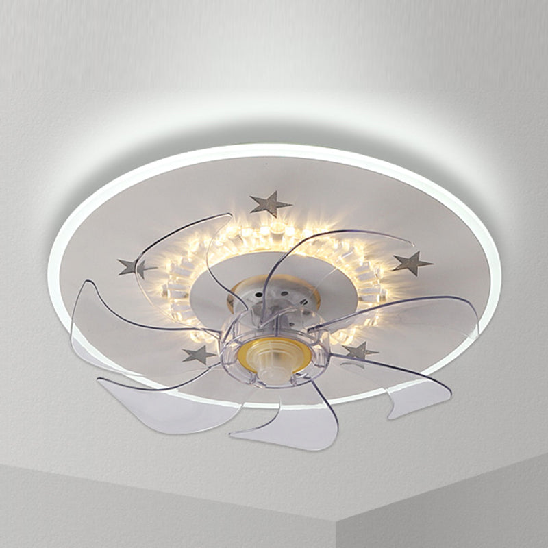 Modern Style Ceiling Fan Lighting Metal 2 Light Ceiling Fan Lighting for Bedroom