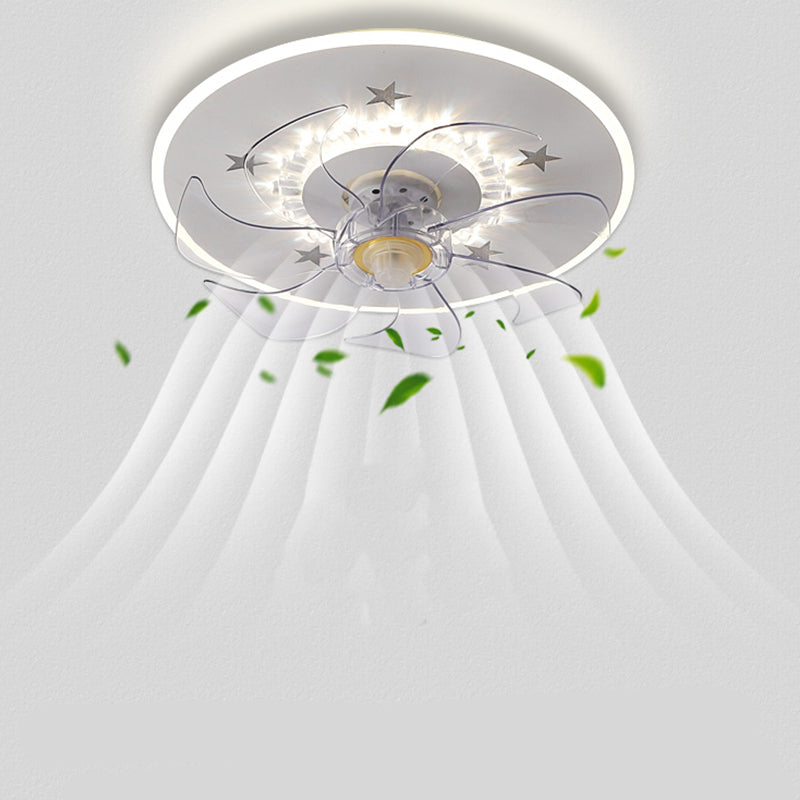 Modern Style Ceiling Fan Lighting Metal 2 Light Ceiling Fan Lighting for Bedroom