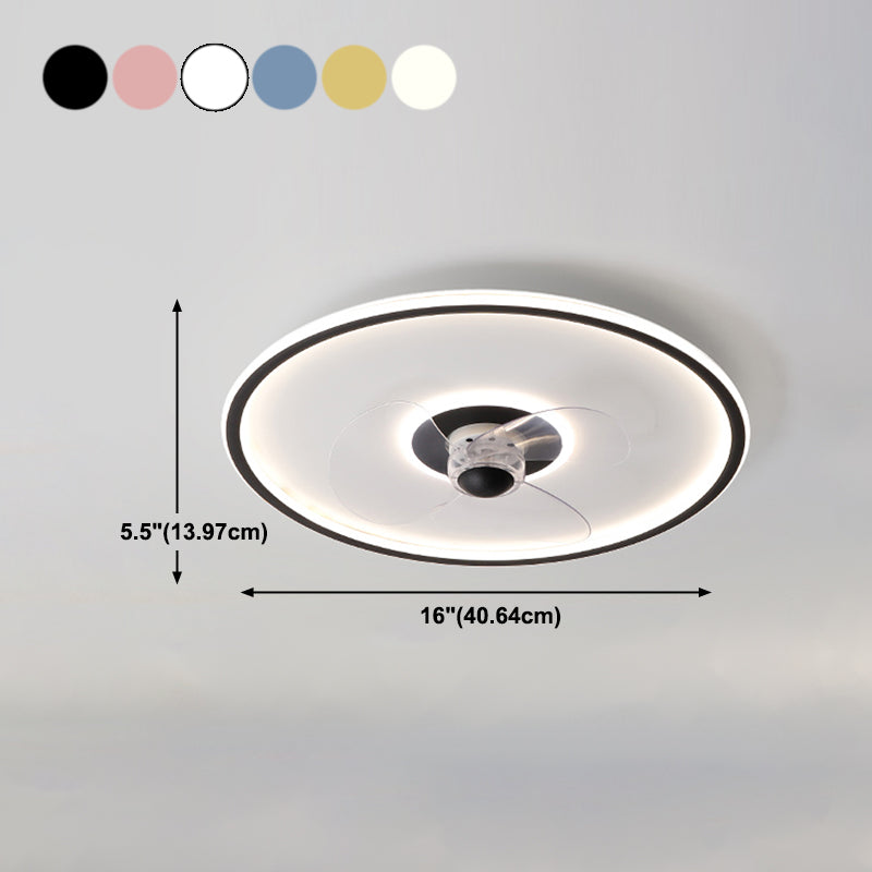 Modern Style Ceiling Fan Lighting Metal 2 Light Ceiling Fan Lighting for Bedroom