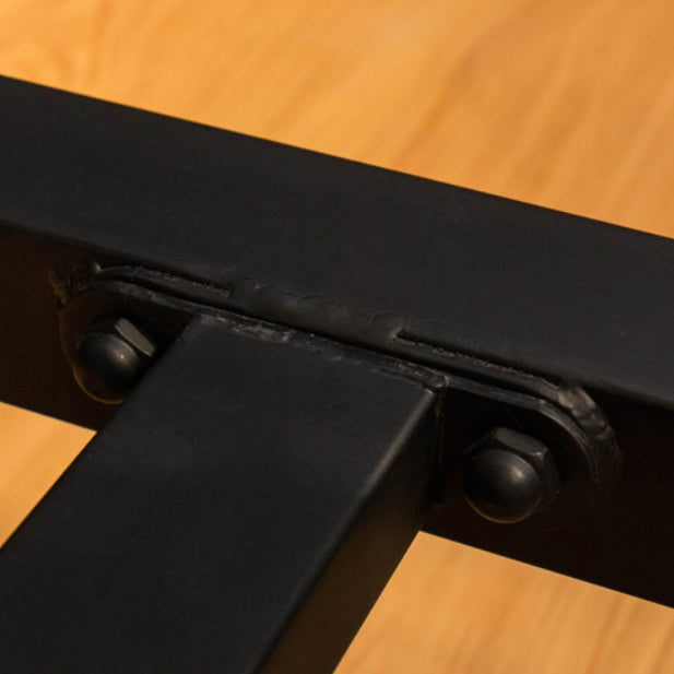 Pine Wood Bar Dining Table Industrial Rectangle Bar Table with Trestle for Cafe