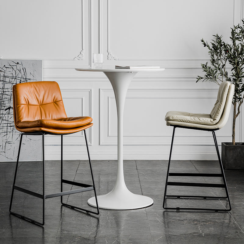 Pedestal Bar Wine Table Industrial Metal Round Pub Height Dining Table for Coffee Shop