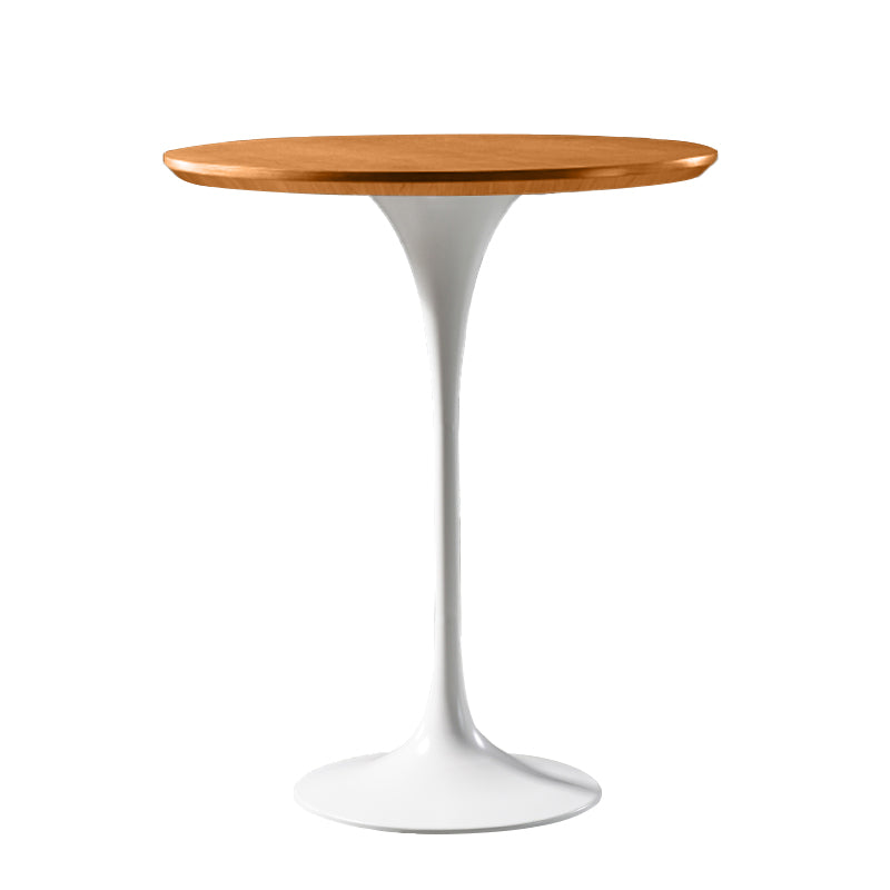 Pedestal Bar Wine Table Industrial Metal Round Pub Height Dining Table for Coffee Shop
