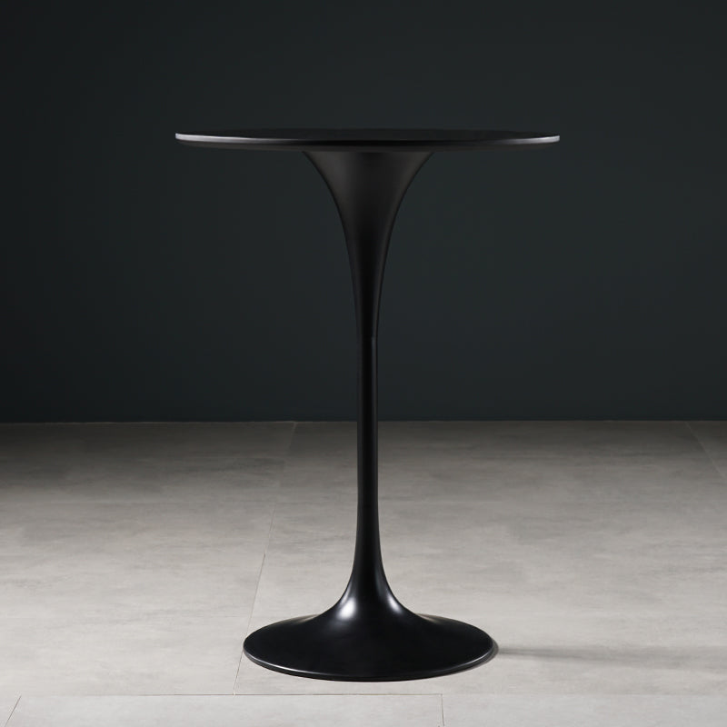 Pedestal Bar Wine Table Industrial Metal Round Pub Height Dining Table for Coffee Shop