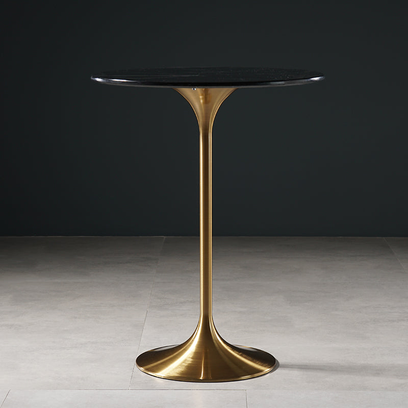 Pedestal Bar Wine Table Industrial Metal Round Pub Height Dining Table for Coffee Shop