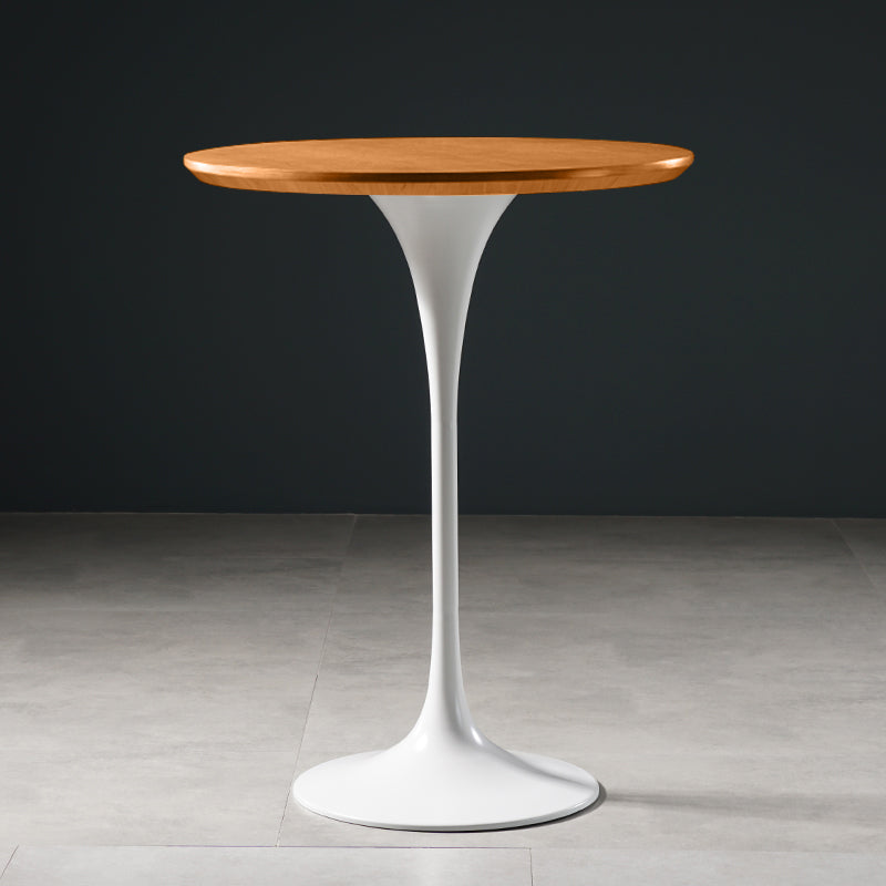 Pedestal Bar Wine Table Industrial Metal Round Pub Height Dining Table for Coffee Shop