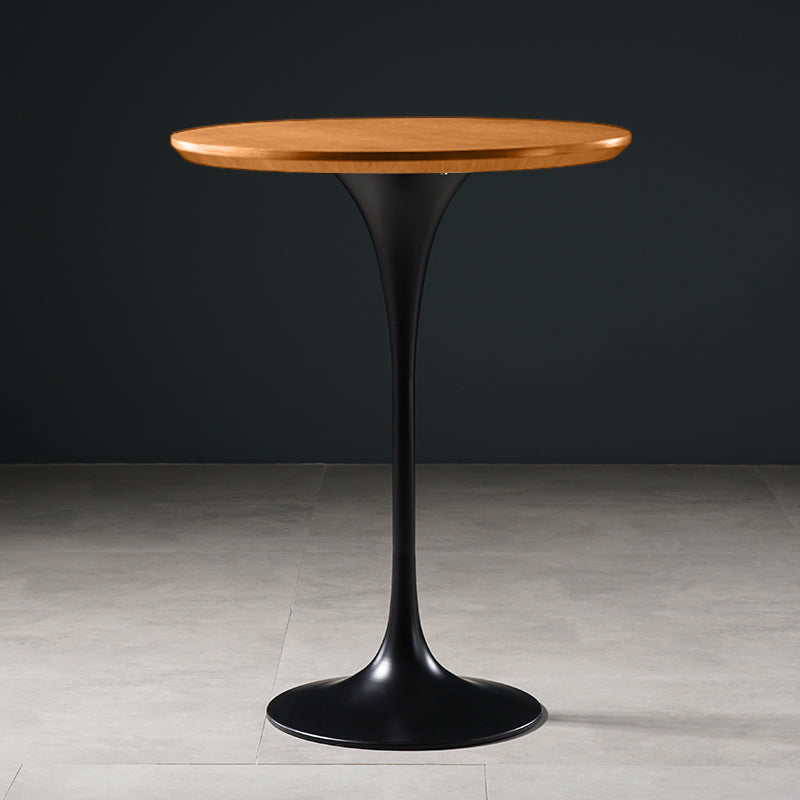 Pedestal Bar Wine Table Industrial Metal Round Pub Height Dining Table for Coffee Shop
