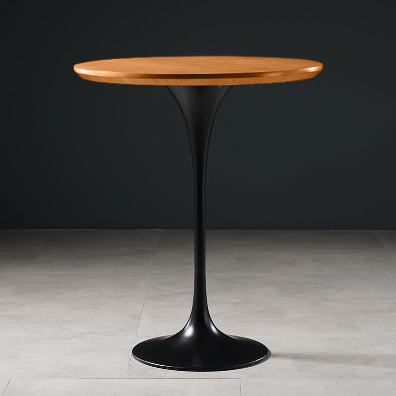 Pedestal Bar Wine Table Industrial Metal Round Pub Height Dining Table for Coffee Shop