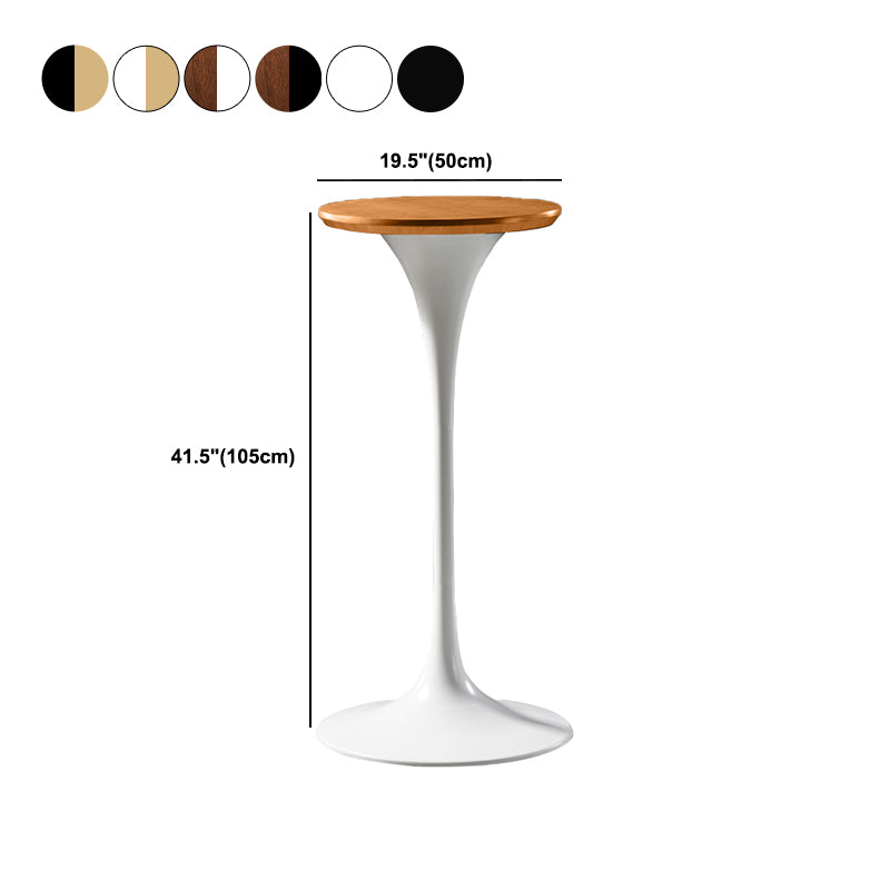Pedestal Bar Wine Table Industrial Metal Round Pub Height Dining Table for Coffee Shop