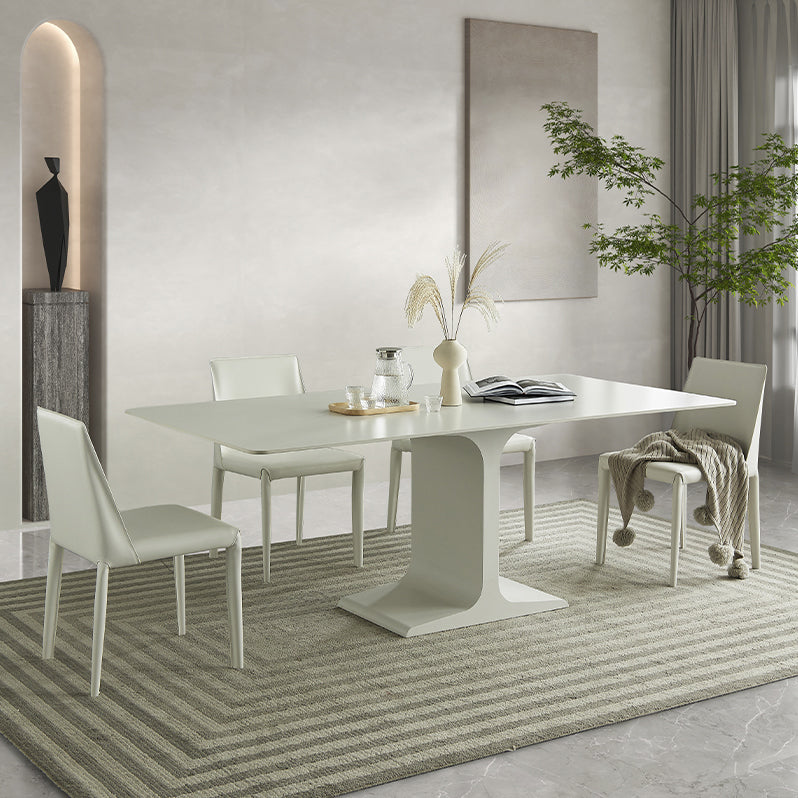 Modern Rectangle Stone Dining Table Set 1/4/5/7 Pieces Dining Set