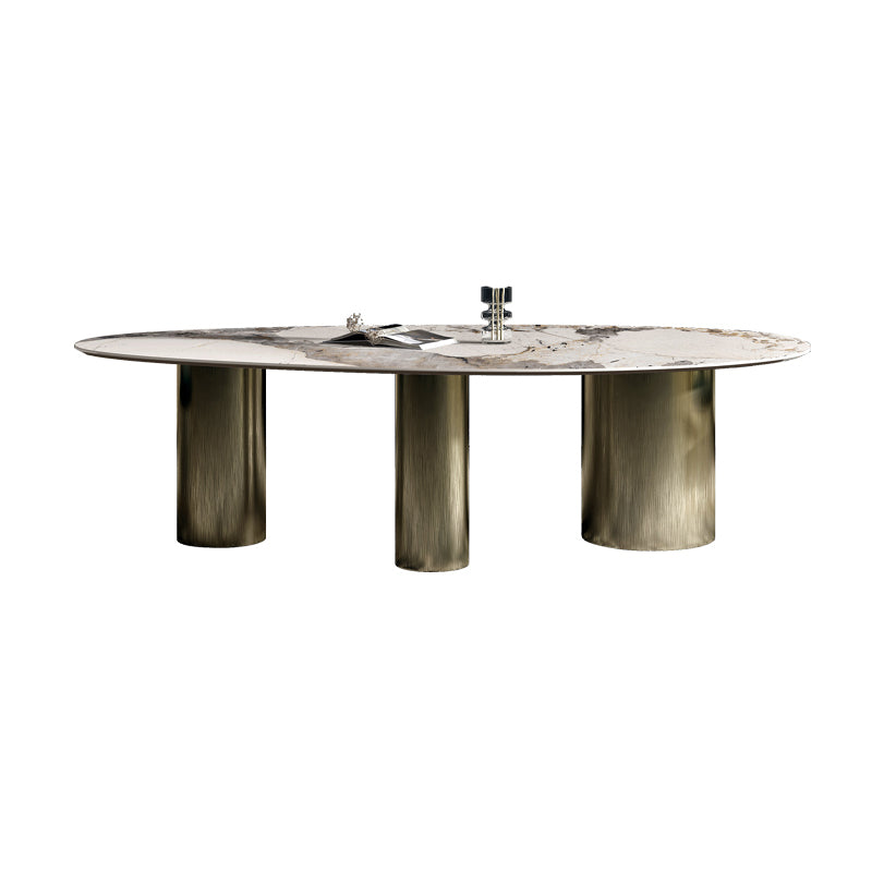 Glam Style Sintered Stone Dining Set 1/3/4/5/6 Pieces Dining Set for Dining Areas