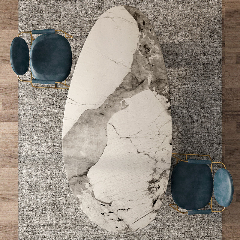 Glam Style Sintered Stone Dining Set 1/3/4/5/6 Pieces Dining Set for Dining Areas