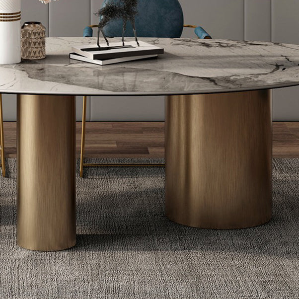Glam Style Sintered Stone Dining Set 1/3/4/5/6 Pieces Dining Set for Dining Areas
