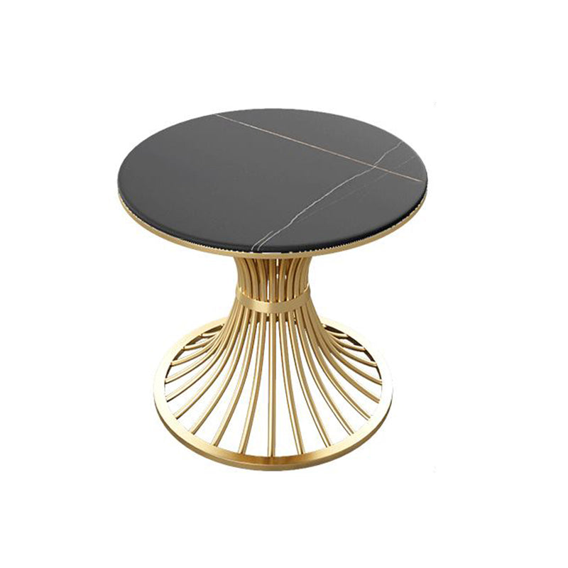 Glam Round Sintered Stone Dining Table Set 1/2/5 Pieces Dining Set for Home Use
