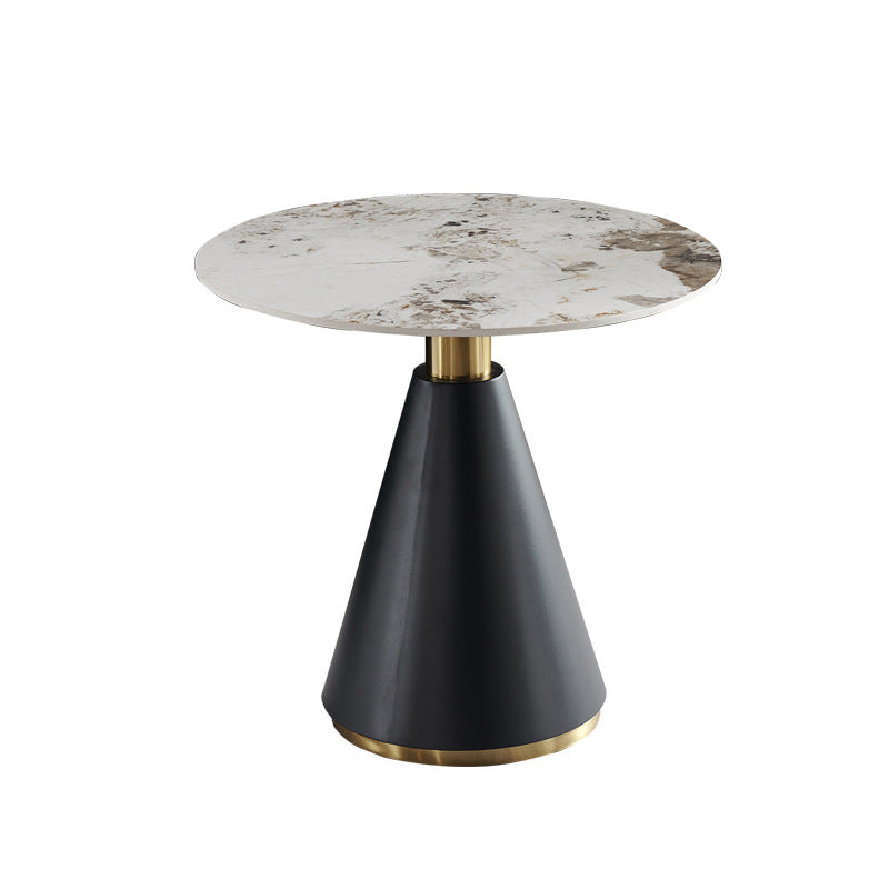 Glam Round Sintered Stone Dining Table Set 1/2/3/4 Pieces Dining Set for Home Use