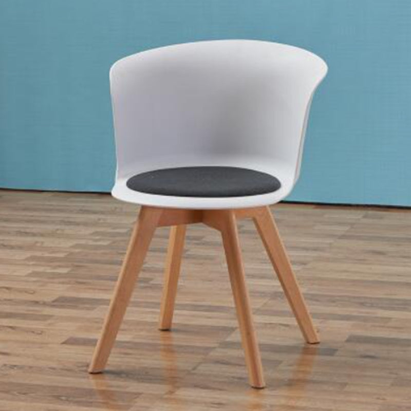 Contemporary Style Side Chair Oak Solid Wood Dining Side Chair