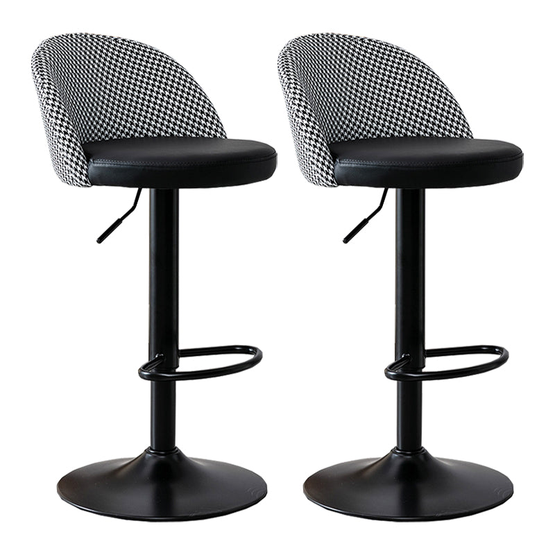 Modern Home Adjustable Height Stool Matte Finish Upholstered Bar Stools