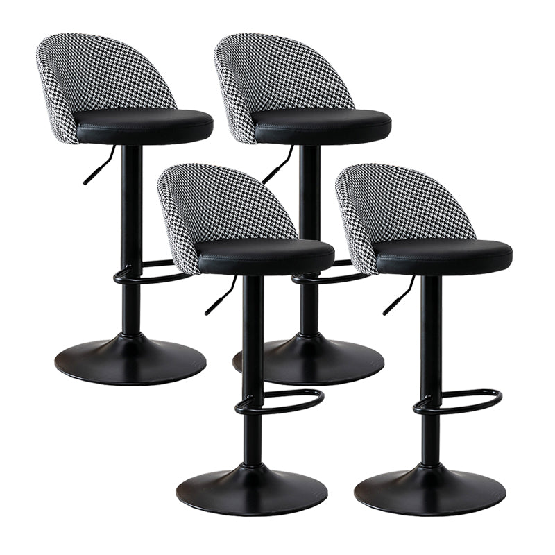 Modern Home Adjustable Height Stool Matte Finish Upholstered Bar Stools
