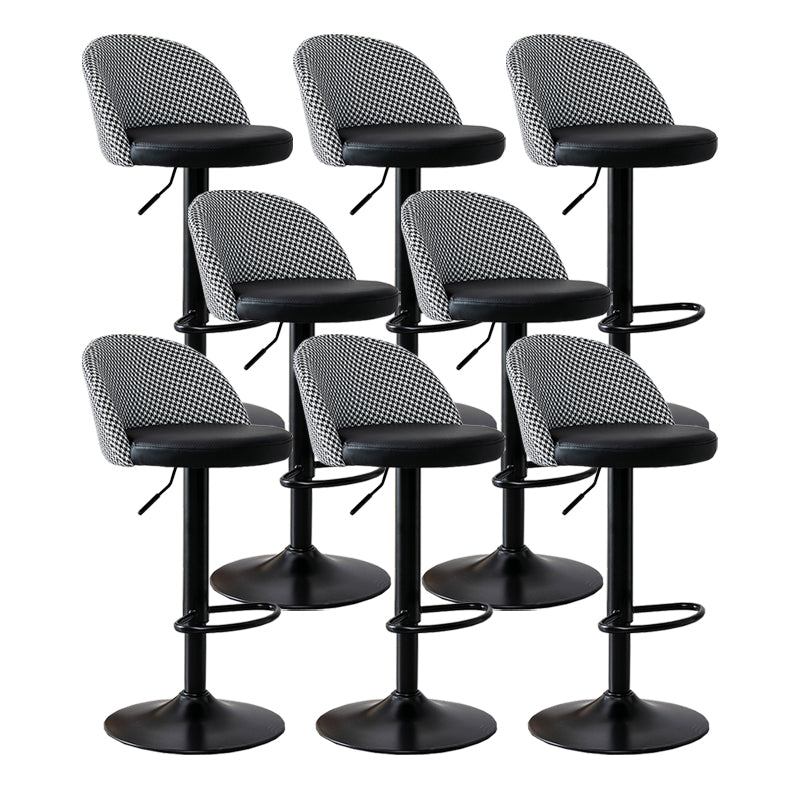 Modern Home Adjustable Height Stool Matte Finish Upholstered Bar Stools