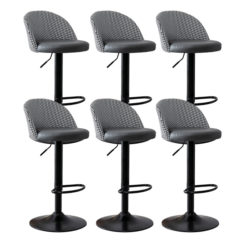 Modern Home Adjustable Height Stool Matte Finish Upholstered Bar Stools