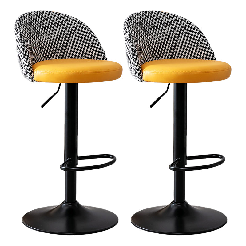 Modern Home Adjustable Height Stool Matte Finish Upholstered Bar Stools