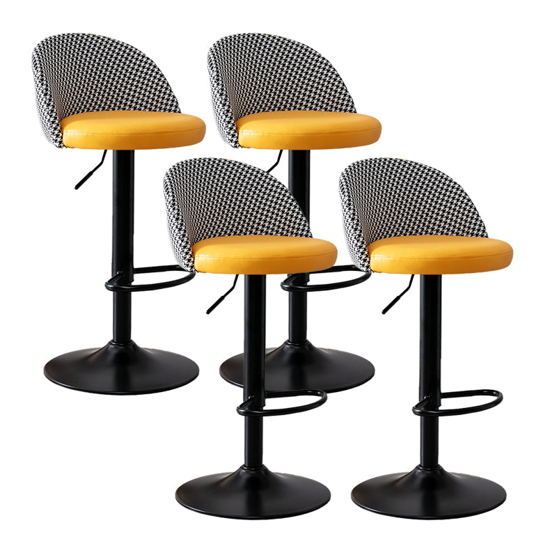 Modern Home Adjustable Height Stool Matte Finish Upholstered Bar Stools