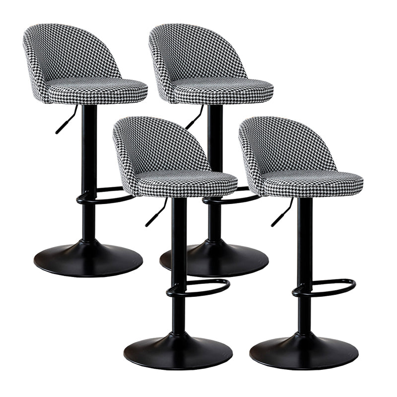 Modern Home Adjustable Height Stool Matte Finish Upholstered Bar Stools