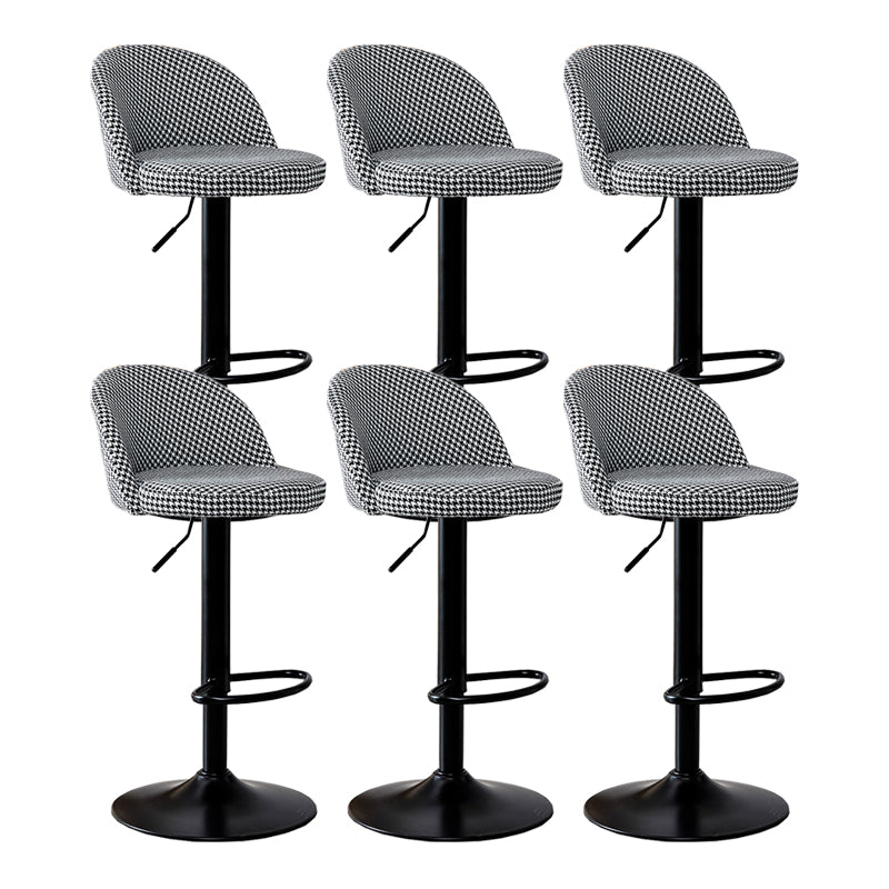 Modern Home Adjustable Height Stool Matte Finish Upholstered Bar Stools