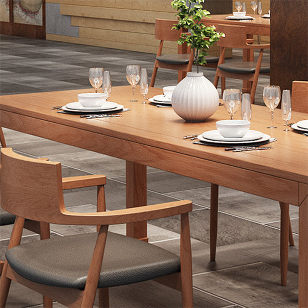 Modern Solid Wood Dining Table Set 1/2/5 Pieces Dining Set for Home Use