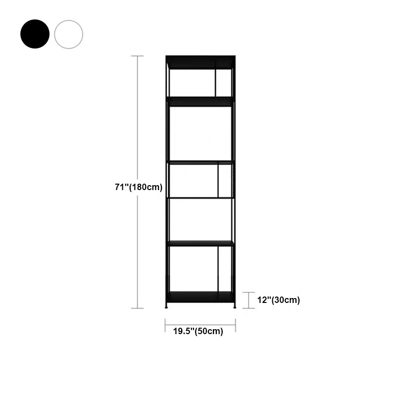 70.87"H Bookshelf Open Back Contemporary Style Bookcase for Home Office