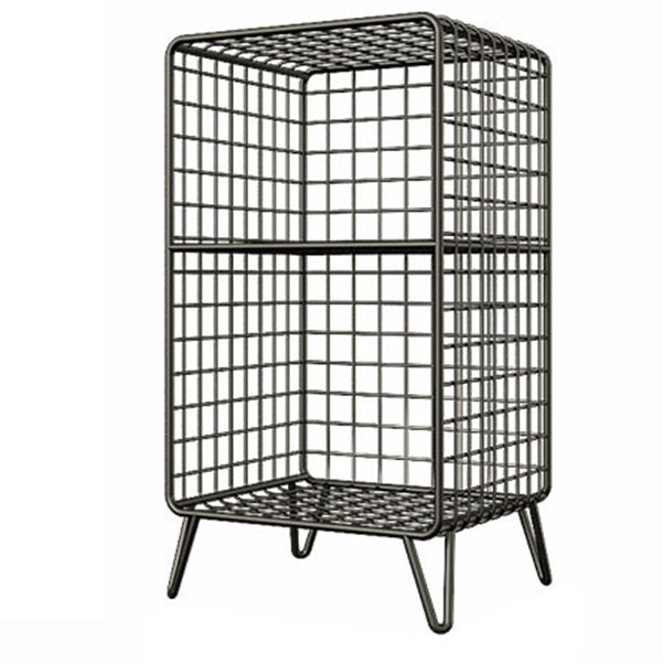 Modern Style Standard Bookcase Metal Closed Back Bookshelf for Home