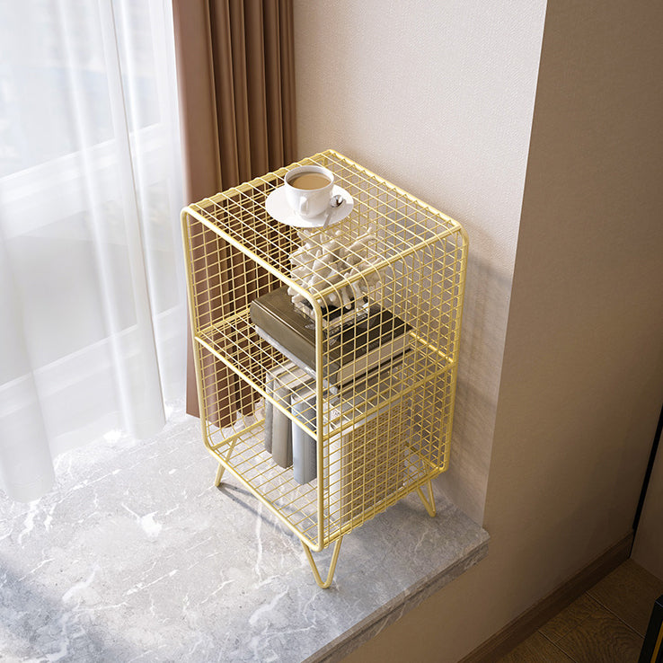 Modern Style Standard Bookcase Metal Closed Back Bookshelf for Home