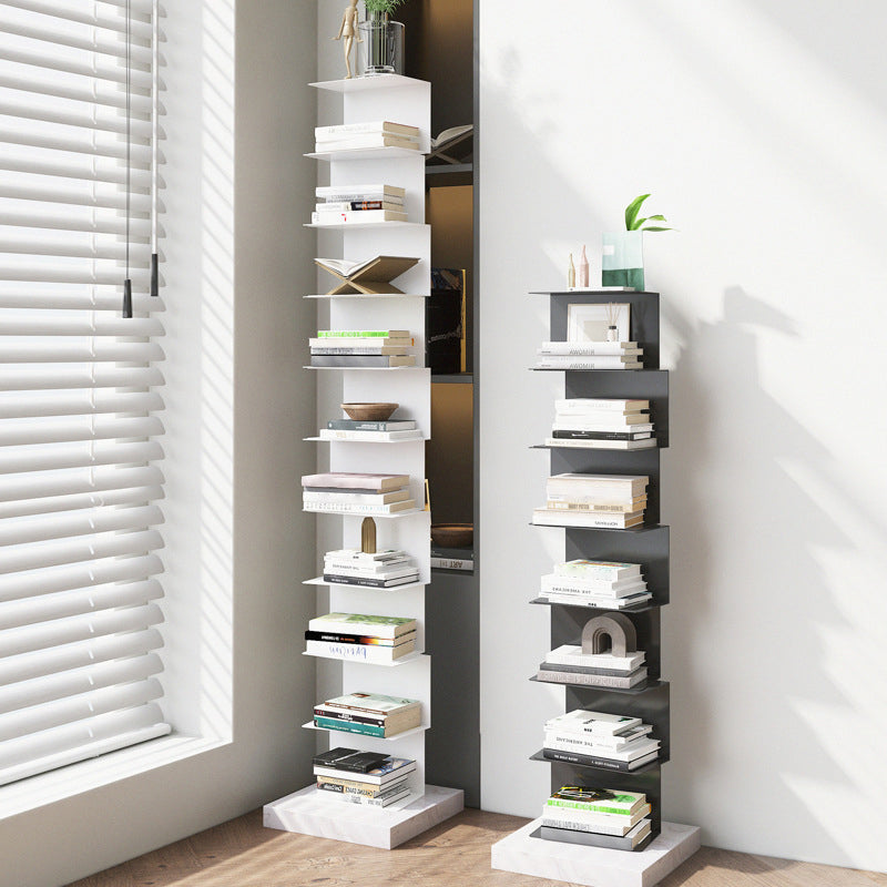 Closed Back Bookcase Contemporary Style Invisible Bookshelf for Study Room and Office