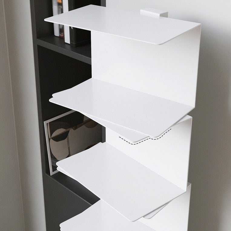 Closed Back Bookcase Contemporary Style Invisible Bookshelf for Study Room and Office