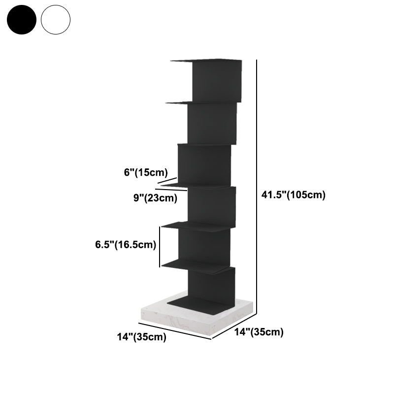 Closed Back Bookcase Contemporary Style Invisible Bookshelf for Study Room and Office