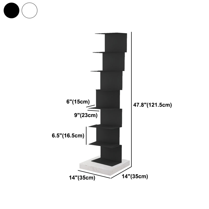 Closed Back Bookcase Contemporary Style Invisible Bookshelf for Study Room and Office