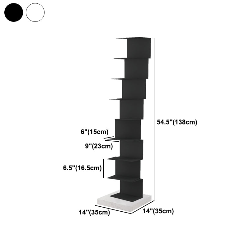 Closed Back Bookcase Contemporary Style Invisible Bookshelf for Study Room and Office