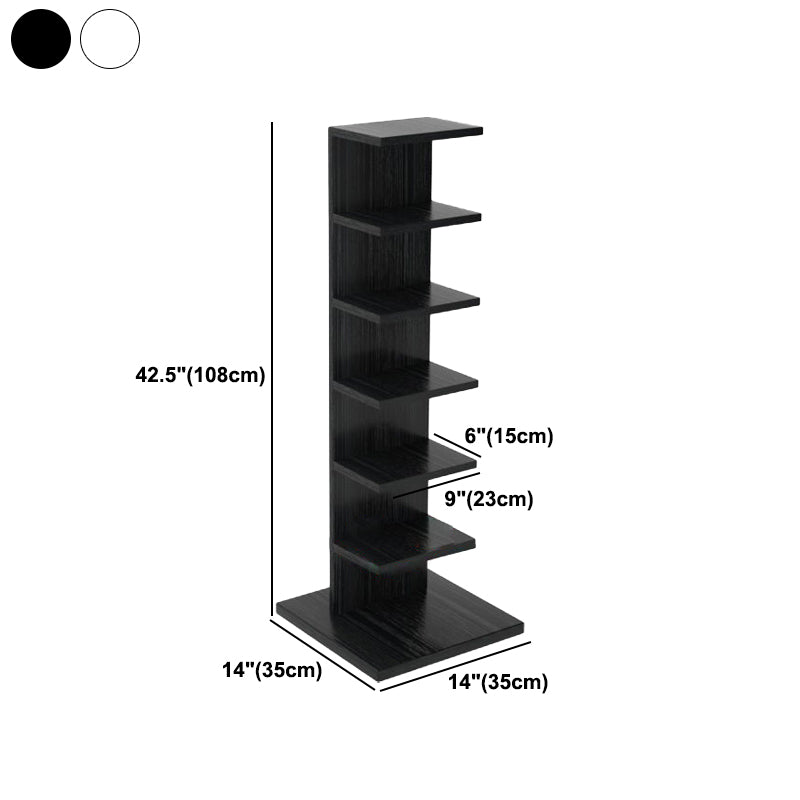 Closed Back Bookshelf Contemporary Style Invisible Bookcase for Study Room and Office