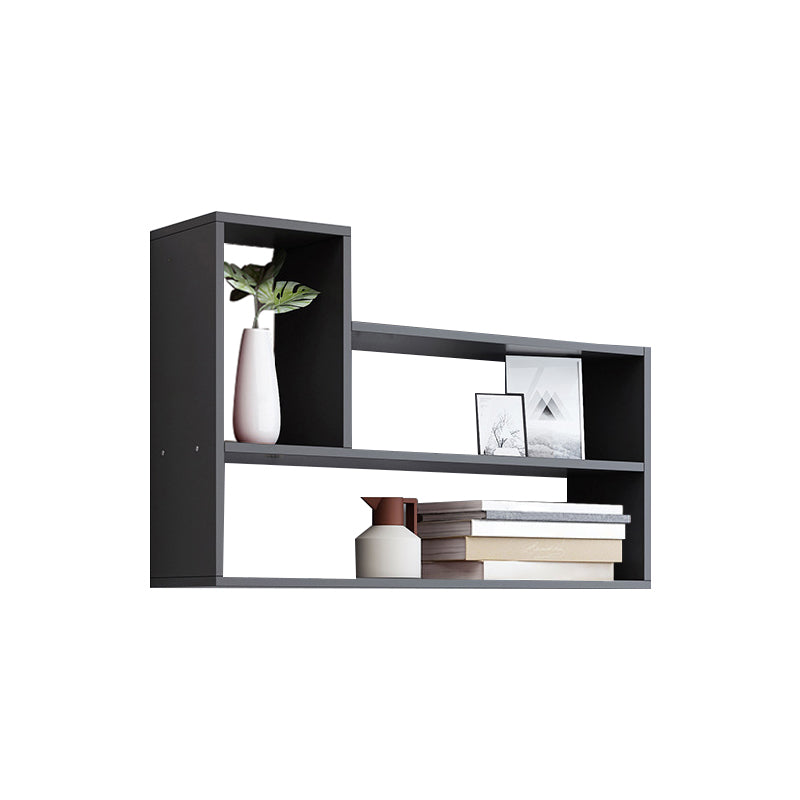 Wall Mounted Bookshelf Contemporary Style Bookcase for Study Room and Office