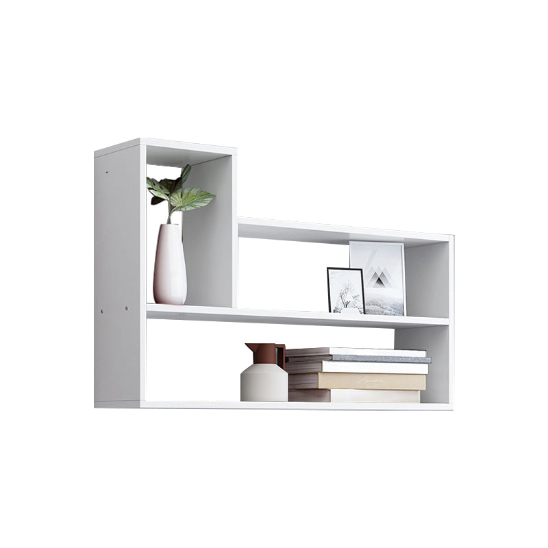 Wall Mounted Bookshelf Contemporary Style Bookcase for Study Room and Office