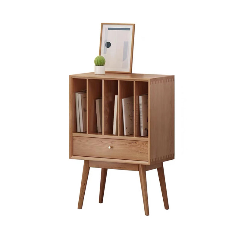 Contemporary Style Bookshelf Closed Back Bookcase for Office and Study Room