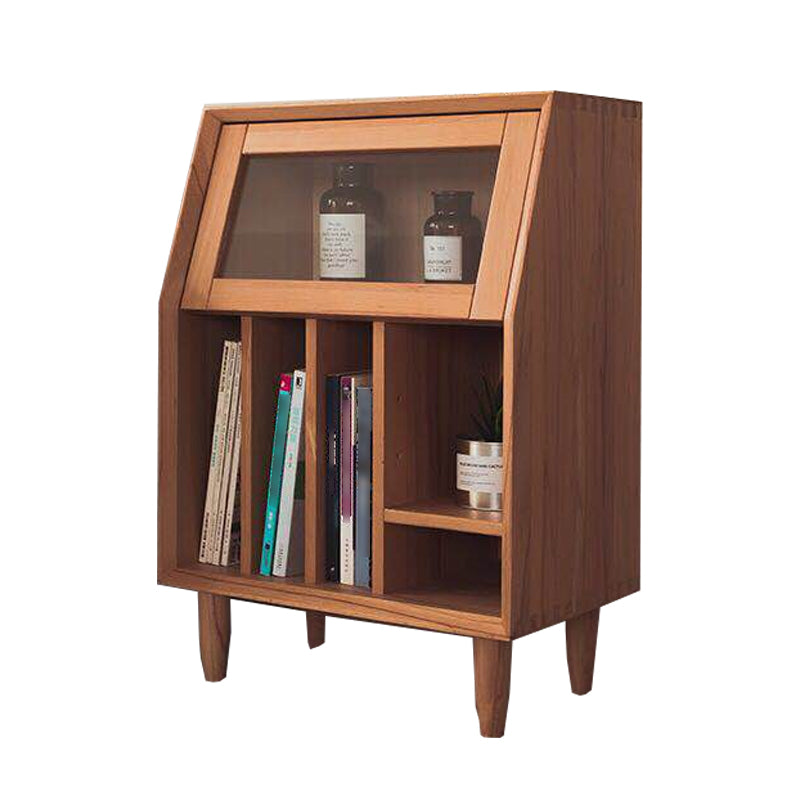 Contemporary Style Bookshelf Closed Back Bookcase for Office and Study Room