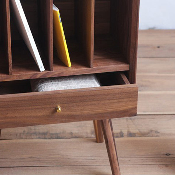 Contemporary Style Bookshelf Closed Back Bookcase for Office and Study Room