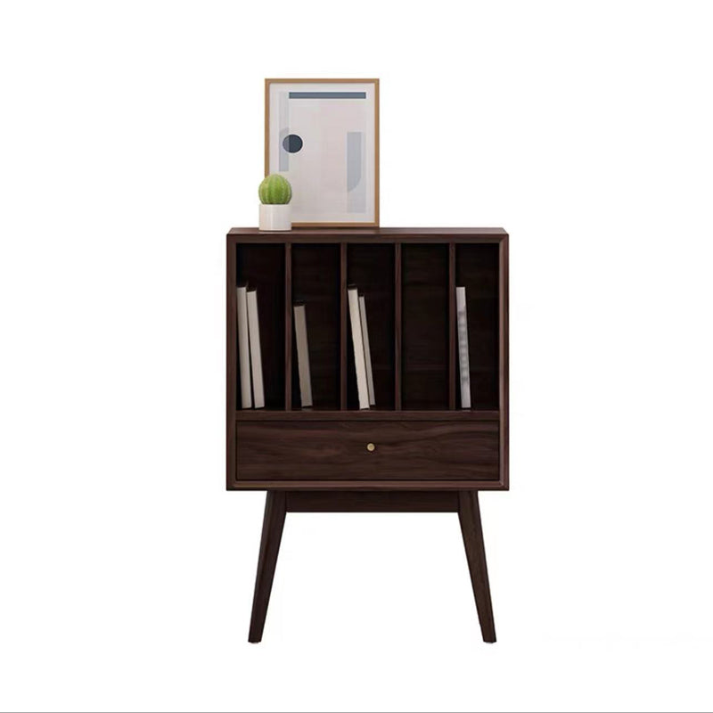 Contemporary Style Bookshelf Closed Back Bookcase for Office and Study Room