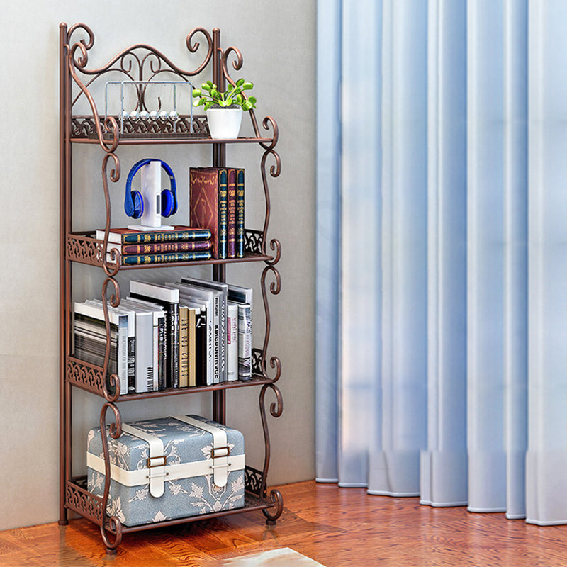 Glam Style Bookcase Shelf Open Back Bookcase for Study Room and Office