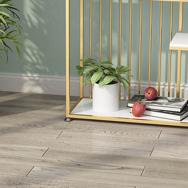 Glam Style Open Bookshelf Metal 6-shelf Bookcase for Home Office