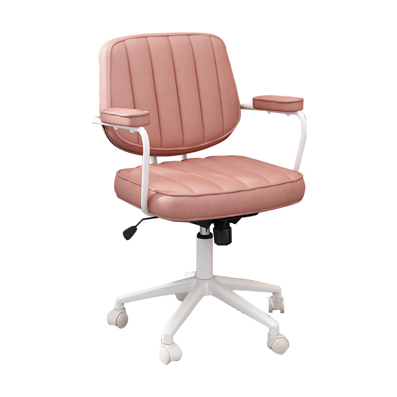 Faux Leather Task Chair Modern Adjustable Tilt Mechanism Office Chair